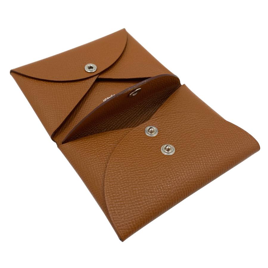 HERMES エルメス カルヴィデュオ エプソン レザー ゴールド HERMES エルメス カルヴィデュオ エプソン レザー ゴールド