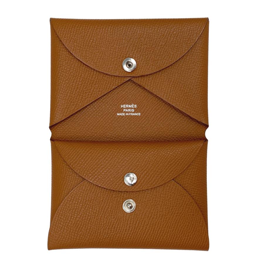 HERMES エルメス カルヴィデュオ エプソン レザー ゴールド HERMES エルメス カルヴィデュオ エプソン レザー ゴールド