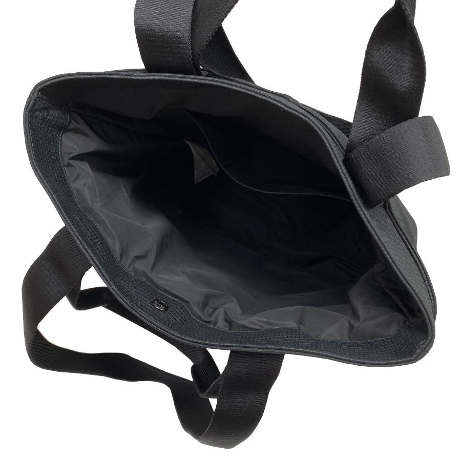 【未使用品】MONCLER モンクレール CUT TOTE SMALL / カット トート スモール トートバッグ ポリエステル ブラック メンズ レディース I209A5D00006 M3267の画像