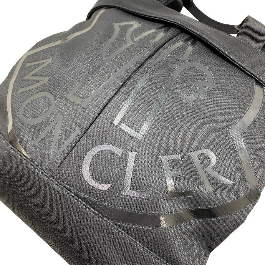 【未使用品】MONCLER モンクレール CUT TOTE SMALL / カット トート スモール トートバッグ ポリエステル ブラック メンズ レディース I209A5D00006 M3267の画像