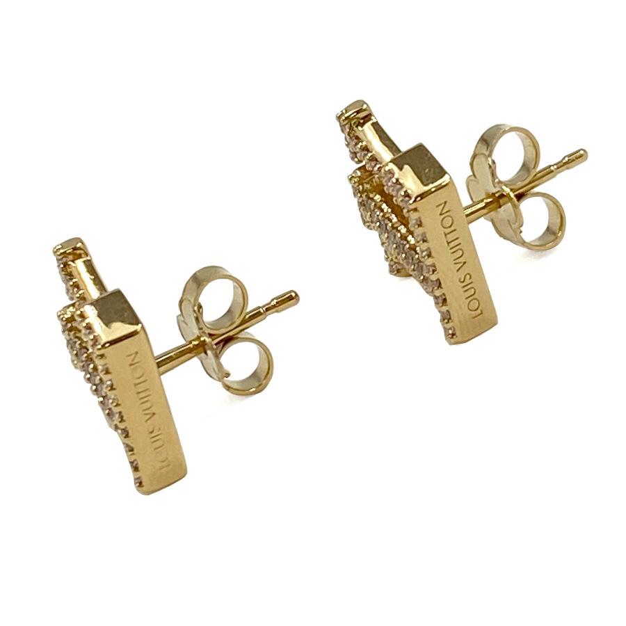 【新品】ルイヴィトン LOUIS VUITTON ピアス ブックル ドレイユ LV アイコニック ストラス ロゴ イニシャル ゴールド ストーン アクセサリー M00609 | LOUIS VUITTON | 04