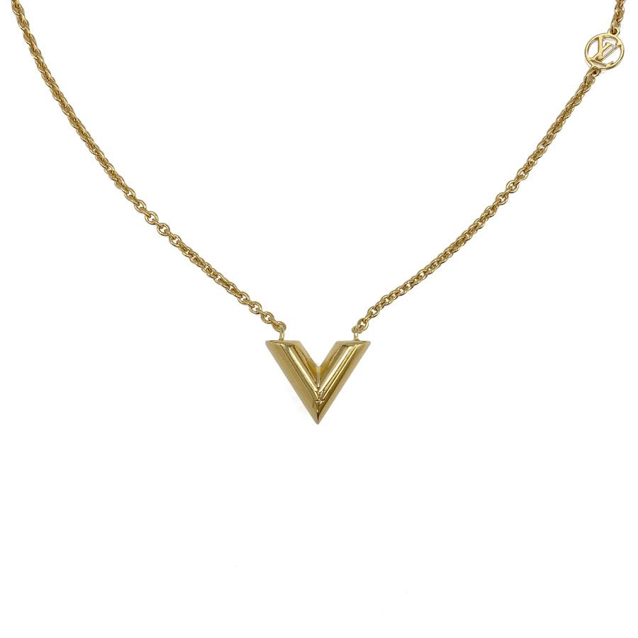 【新品】ルイヴィトン LOUIS VUITTON ネックレス ペンダント ネックレス・エセンシャル V ゴールド M00857 | LOUIS VUITTON
