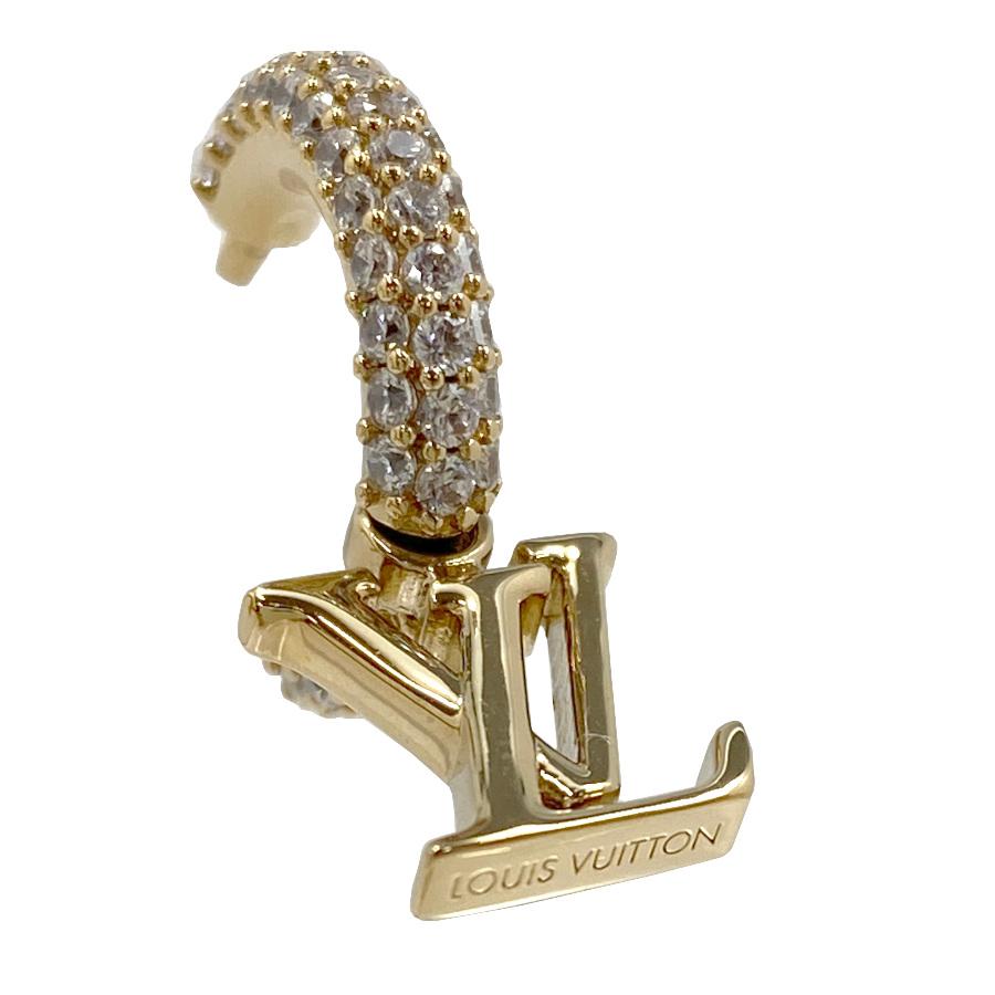 【新品】ルイヴィトン LOUIS VUITTON ピアス ピアス フープ・LV アイコニック ロゴ ゴールド ストーン LV アイコニック シグネチャー M01732 | LOUIS VUITTON | 03