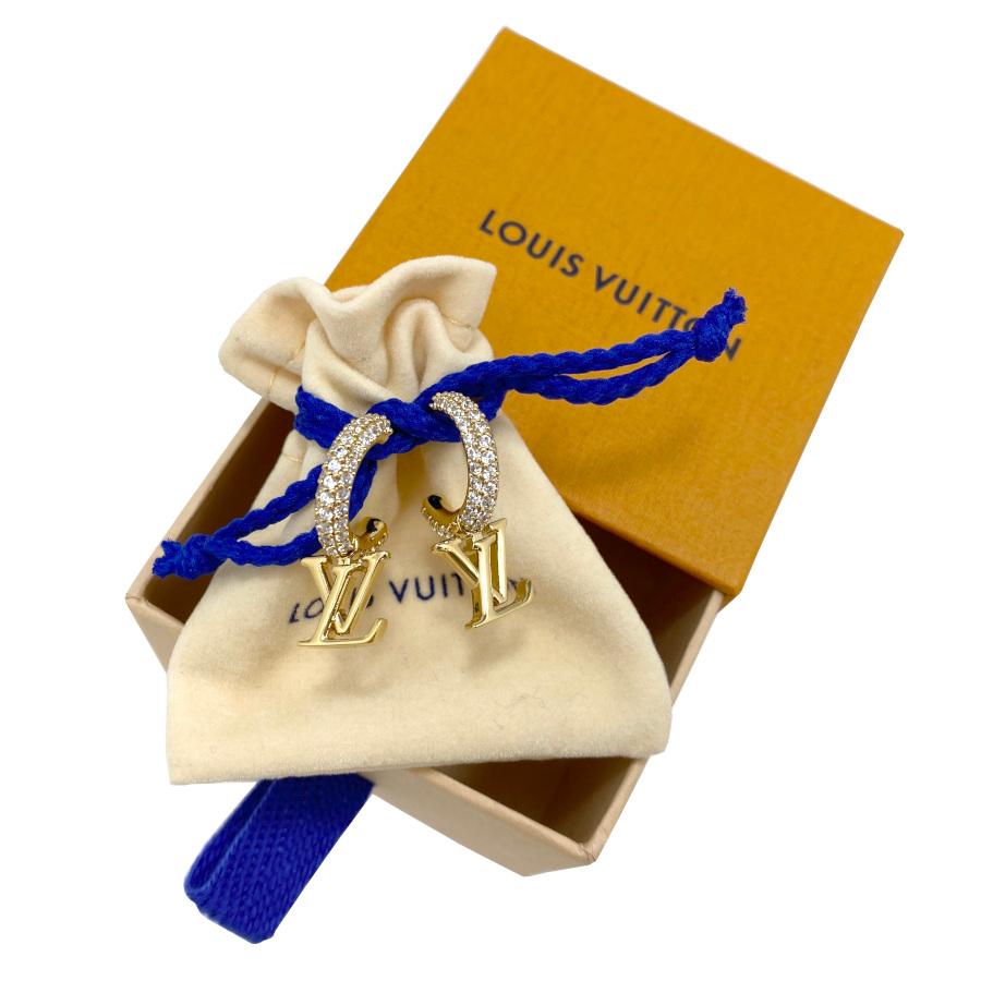 【新品】ルイヴィトン LOUIS VUITTON ピアス ピアス フープ・LV アイコニック ロゴ ゴールド ストーン LV アイコニック シグネチャー M01732 | LOUIS VUITTON | 05