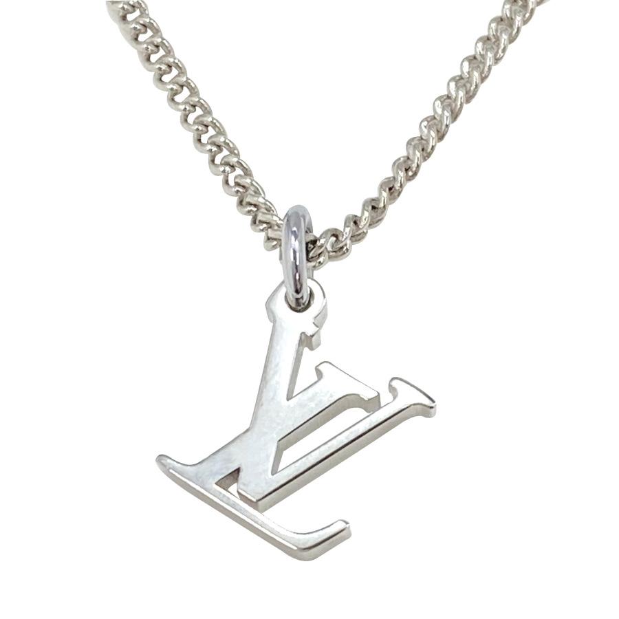 【新品】ルイヴィトン LOUIS VUITTON ネックレス ペンダント アクセサリー リングネックレス モノグラム シルバー M62485の画像