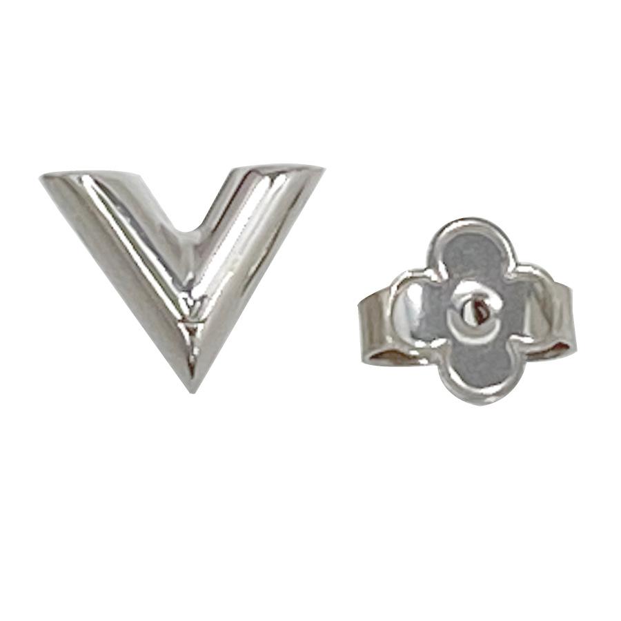 LOUIS VUITTON シルバー スタッドピアス Vピアス LOUIS VUITTON（ルイ・ヴィトン） 【新品】ルイヴィトン スタッズ