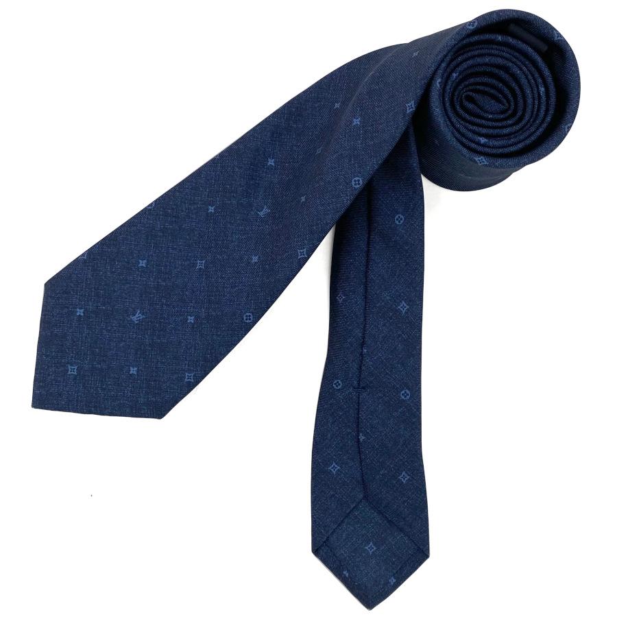 【新品】ルイヴィトン LOUIS VUITTON ネクタイ ネクタイ・コンステレーションデニム7CM モノグラム シルク ブルーマリーヌ ブルー ネイビー 青 紺 M70203 | LOUIS VUITTON | 03