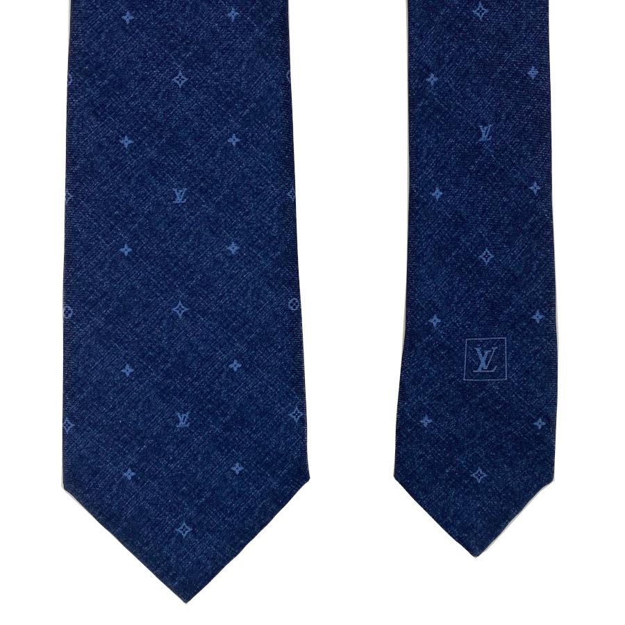 【新品】ルイヴィトン LOUIS VUITTON ネクタイ ネクタイ・コンステレーションデニム7CM モノグラム シルク ブルーマリーヌ ブルー ネイビー 青 紺 M70203 | LOUIS VUITTON | 04