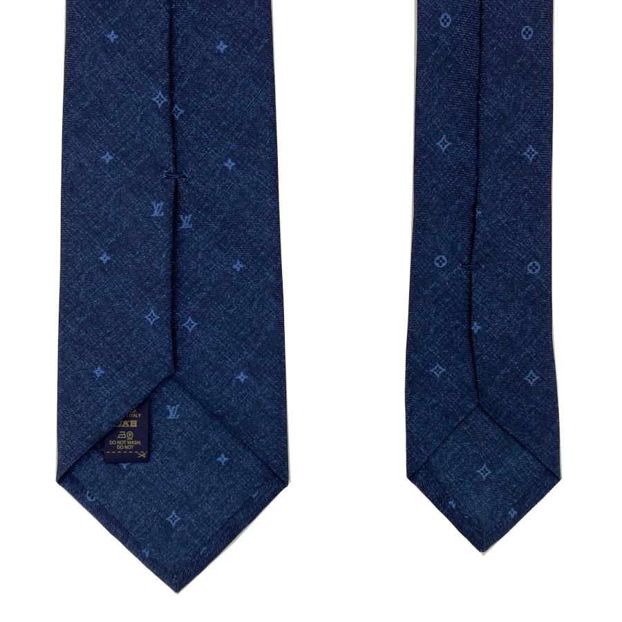 【新品】ルイヴィトン LOUIS VUITTON ネクタイ ネクタイ・コンステレーションデニム7CM モノグラム シルク ブルーマリーヌ ブルー ネイビー 青 紺 M70203 | LOUIS VUITTON | 05