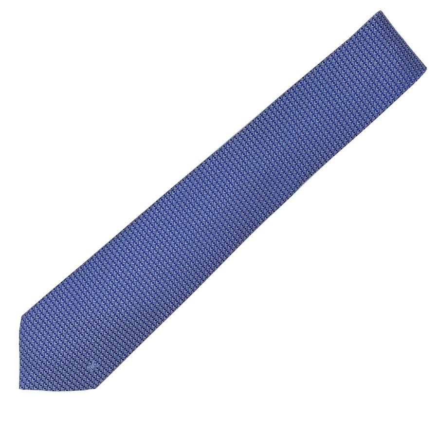 【新品】ルイヴィトン LOUIS VUITTON ネクタイ タイ クラヴァット ダイヤモンドブイ8CM ロゴ イニシャル マリーヌ ブルー 青 ギフト プレゼント メンズ M71200 | LOUIS VUITTON | 02