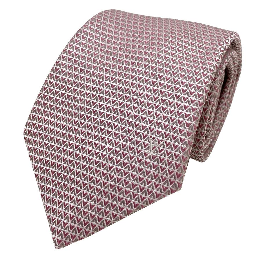【新品】ルイヴィトン LOUIS VUITTON ネクタイ・ダイヤモンドブイ8CM PALE PINK / ペールピンク シルク 100％ ロゴ ギフト プレゼント 男性 メンズ M71210 | LOUIS VUITTON
