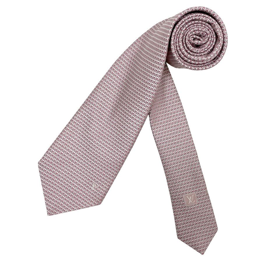 【新品】ルイヴィトン LOUIS VUITTON ネクタイ・ダイヤモンドブイ8CM PALE PINK / ペールピンク シルク 100％ ロゴ ギフト プレゼント 男性 メンズ M71210 | LOUIS VUITTON | 03