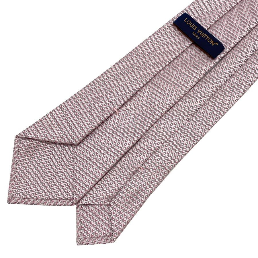 【新品】ルイヴィトン LOUIS VUITTON ネクタイ・ダイヤモンドブイ8CM PALE PINK / ペールピンク シルク 100％ ロゴ ギフト プレゼント 男性 メンズ M71210 | LOUIS VUITTON | 07