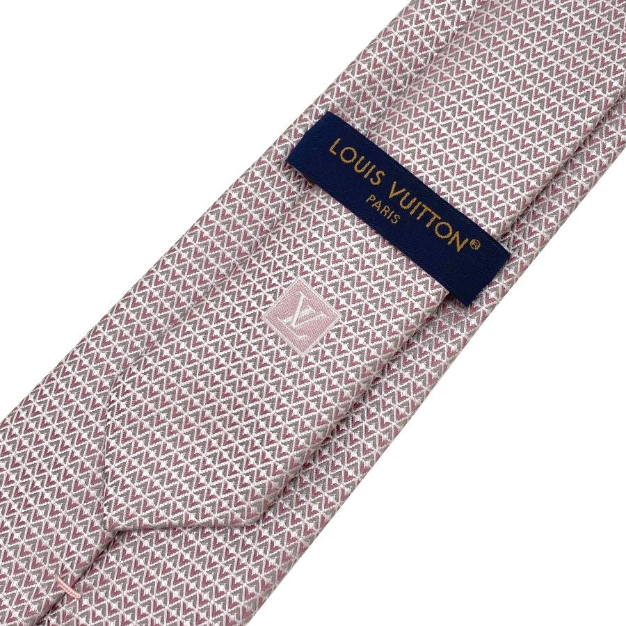 【新品】ルイヴィトン LOUIS VUITTON ネクタイ・ダイヤモンドブイ8CM PALE PINK / ペールピンク シルク 100％ ロゴ ギフト プレゼント 男性 メンズ M71210 | LOUIS VUITTON | 08