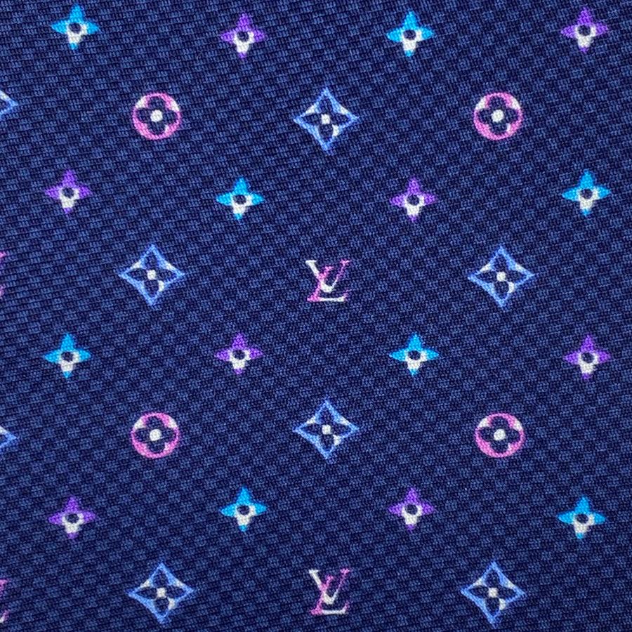 国内完売商品【新品】ルイヴィトン LOUIS VUITTON ネクタイ クラヴァット・モノグラム ハーロー 8CM シルク 100％ ネイビー 青 ロゴ ギフト プレゼント M76609 | LOUIS VUITTON | 01