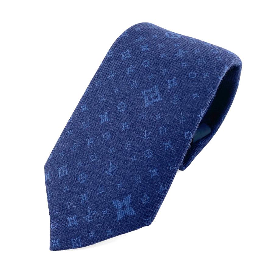 【新品】ルイヴィトン LOUIS VUITTON ネクタイ タイ クラヴァット モノグラム スターズ 7CM ロゴ イニシャル ネイビー ブルー ギフト プレゼント メンズ M78022 | LOUIS VUITTON