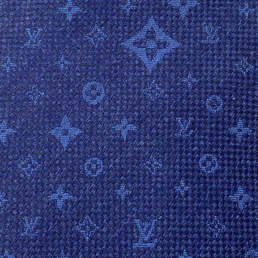 【新品】ルイヴィトン LOUIS VUITTON ネクタイ タイ クラヴァット モノグラム スターズ 7CM ロゴ イニシャル ネイビー ブルー ギフト プレゼント メンズ M78022 | LOUIS VUITTON | 01