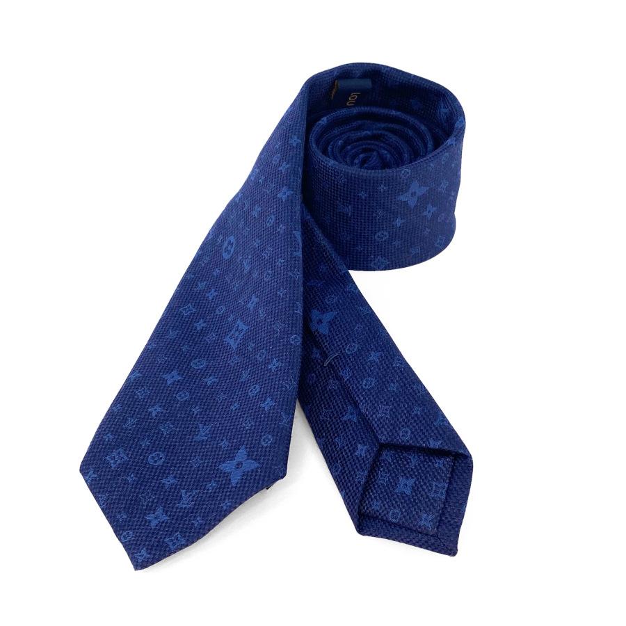 【新品】ルイヴィトン LOUIS VUITTON ネクタイ タイ クラヴァット モノグラム スターズ 7CM ロゴ イニシャル ネイビー ブルー ギフト プレゼント メンズ M78022 | LOUIS VUITTON | 03