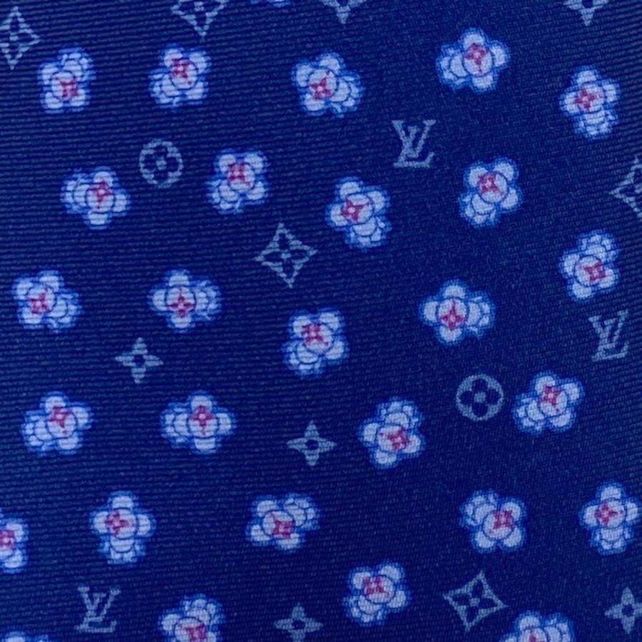 【新品】ルイヴィトン LOUIS VUITTON ネクタイ・ヴィヴィエンヌ スウィング 8CM シルク 100% BLUE ブルー 青 ギフト プレゼント 男性 メンズ M78028 | LOUIS VUITTON | 01
