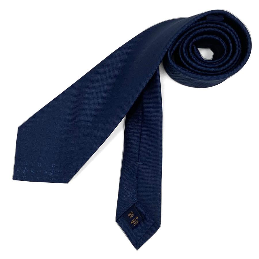 【新品】ルイヴィトン LOUIS VUITTON ネクタイ タイ クラヴァット モノグラム グラディエント 7CM イニシャル マリーヌ ブルー ネイビー メンズ 男性 M78765 | LOUIS VUITTON | 03