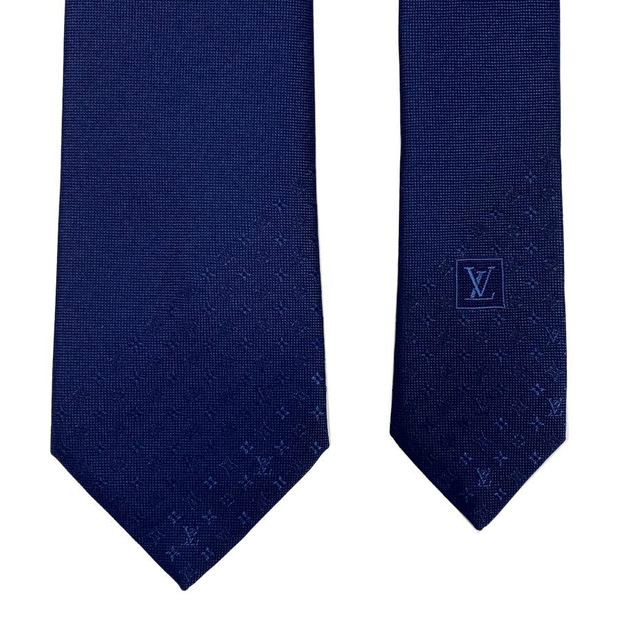 【新品】ルイヴィトン LOUIS VUITTON ネクタイ タイ クラヴァット モノグラム グラディエント 7CM イニシャル マリーヌ ブルー ネイビー メンズ 男性 M78765 | LOUIS VUITTON | 04
