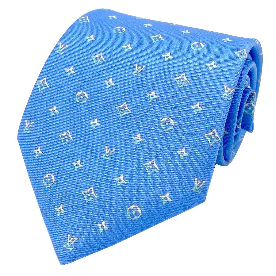 美品　現行 LOUIS VUITTON ネクタイ シルク79% モノグラム LOUIS VUITTON（ルイ・ヴィトン） 【新品】ルイヴィトン ネクタイ・LV