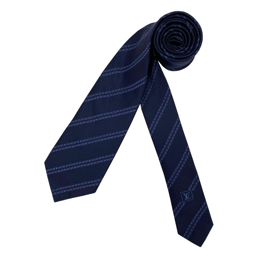 国内完売商品【新品】ルイヴィトン LOUIS VUITTON ネクタイ・LV ミニマル バンド 7CM シルク 100% マリーヌ ロゴ モノグラム メンズ ギフト プレゼント M90780 | LOUIS VUITTON | 03