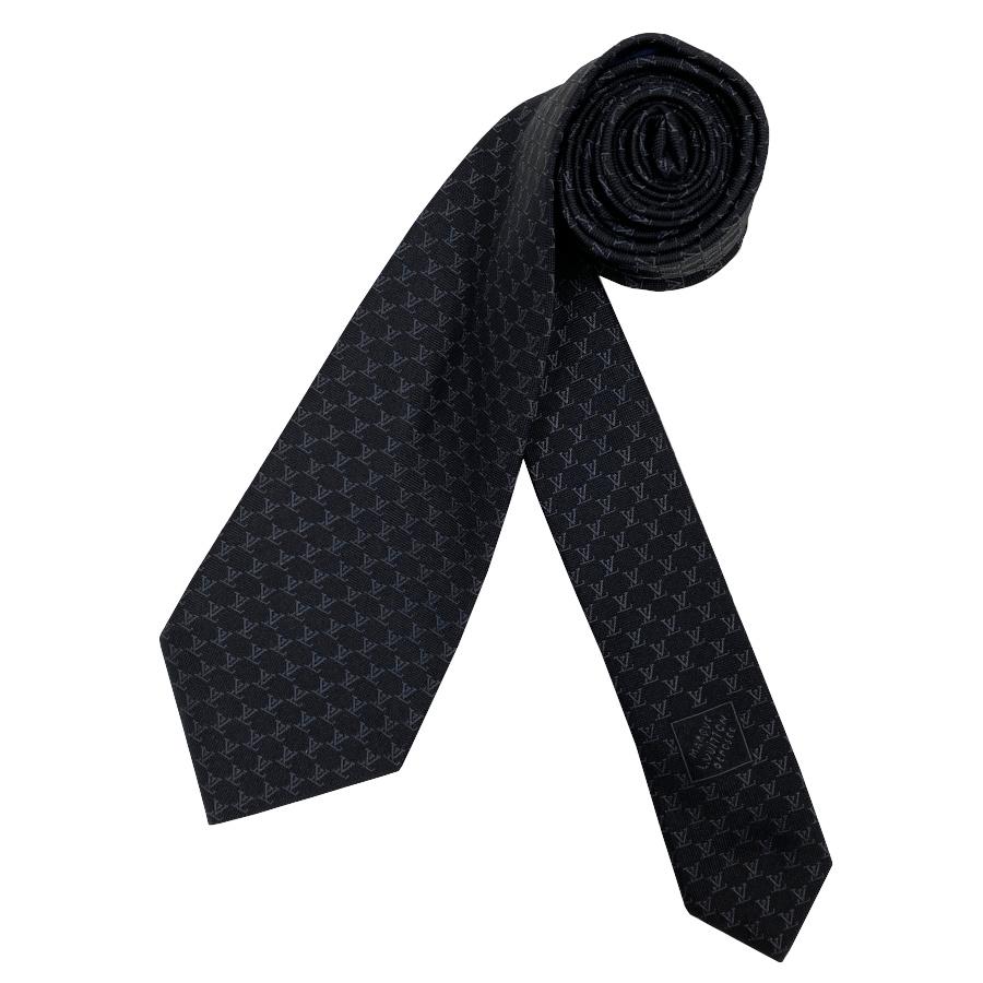 【新品】ルイヴィトン LOUIS VUITTON ネクタイ・LV フィッシュネット 8CM シルク 100% ブラック 黒 ロゴ モノグラム 男性 メンズ ギフト プレゼント M95671 | LOUIS VUITTON | 03