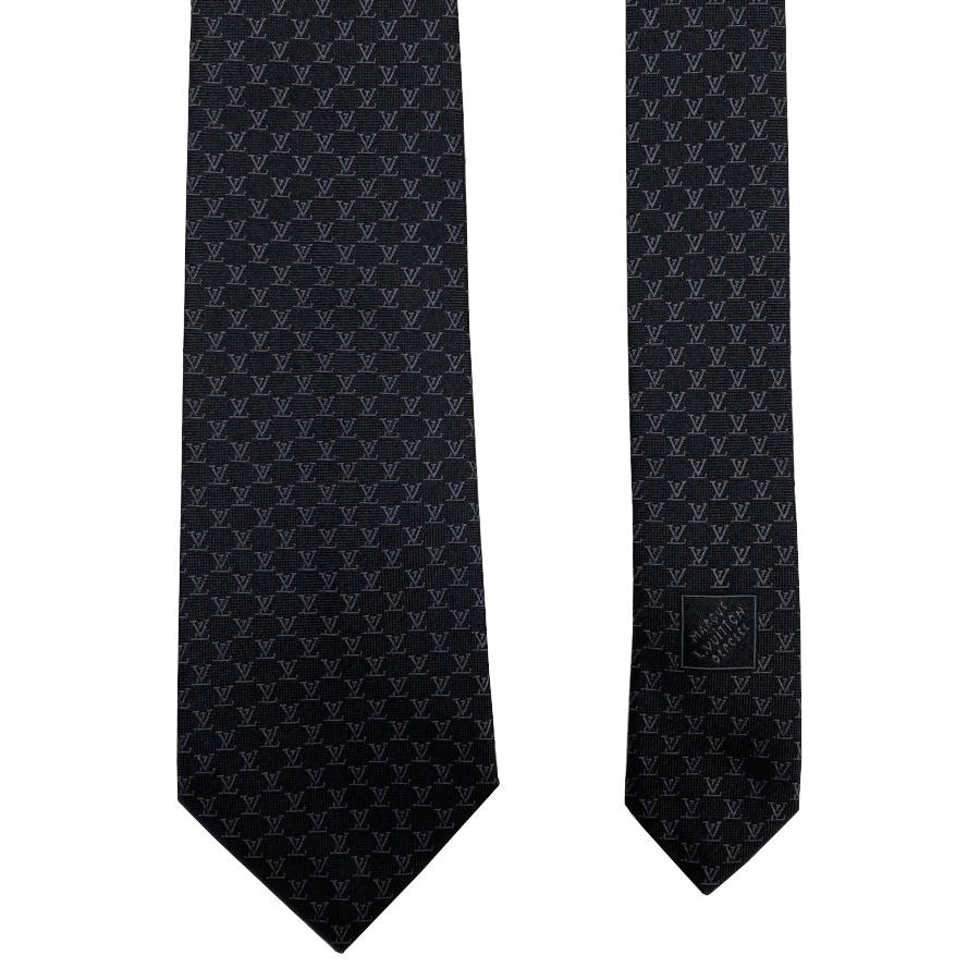 【新品】ルイヴィトン LOUIS VUITTON ネクタイ・LV フィッシュネット 8CM シルク 100% ブラック 黒 ロゴ モノグラム 男性 メンズ ギフト プレゼント M95671 | LOUIS VUITTON | 04