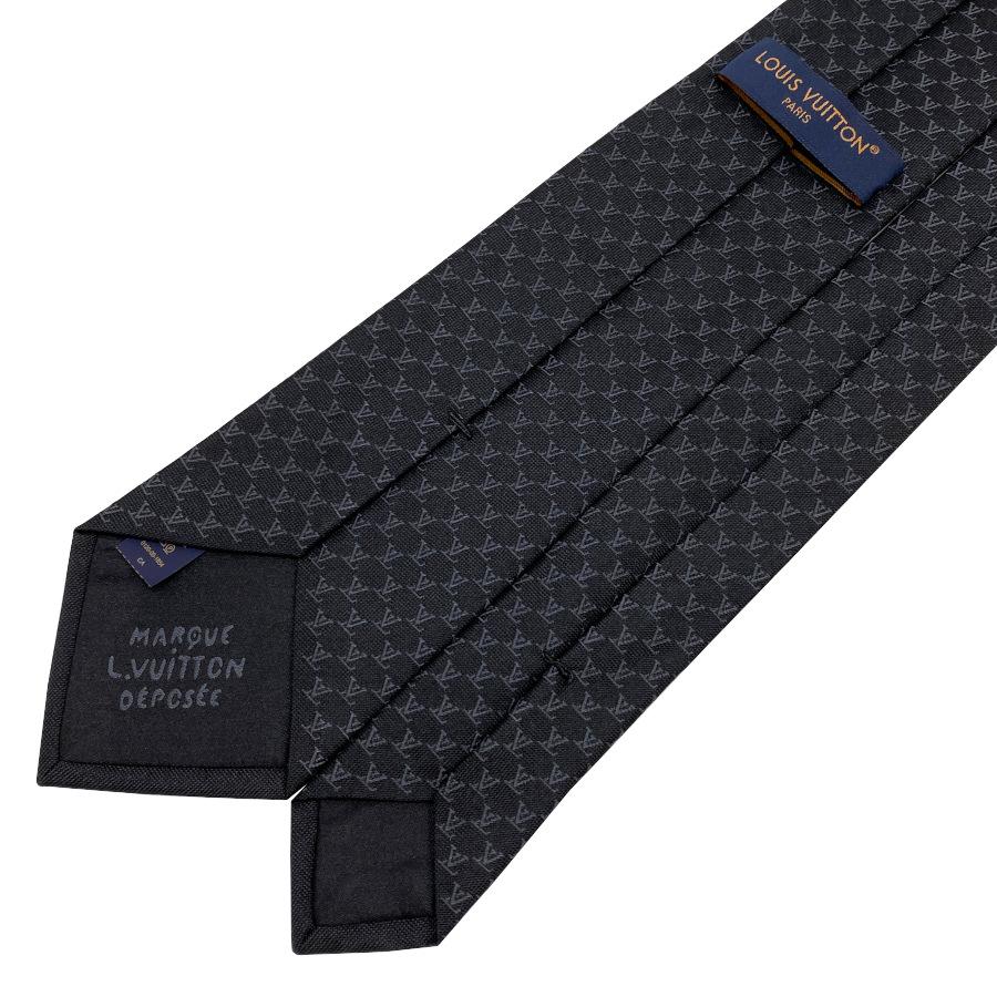【新品】ルイヴィトン LOUIS VUITTON ネクタイ・LV フィッシュネット 8CM シルク 100% ブラック 黒 ロゴ モノグラム 男性 メンズ ギフト プレゼント M95671 | LOUIS VUITTON | 07