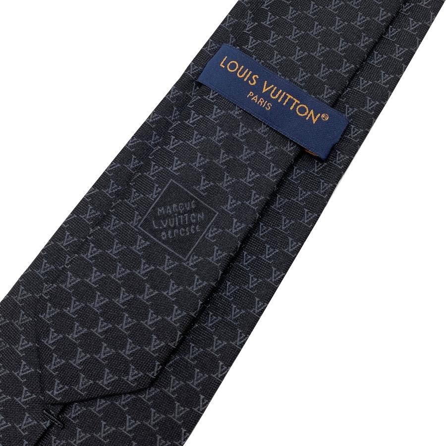 【新品】ルイヴィトン LOUIS VUITTON ネクタイ・LV フィッシュネット 8CM シルク 100% ブラック 黒 ロゴ モノグラム 男性 メンズ ギフト プレゼント M95671 | LOUIS VUITTON | 08