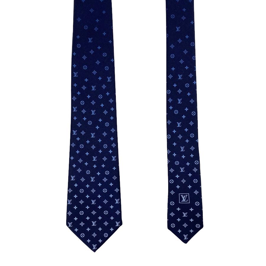 国内完売商品【新品】ルイヴィトン LOUIS VUITTON ネクタイ オールアバウトモノグラムグラディエント 7CM ネイビー シルク メンズ 男性 プレゼントギフト M97751 | LOUIS VUITTON | 04