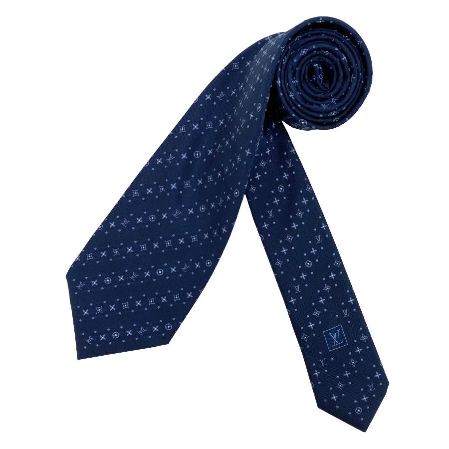 【新品】ルイヴィトン LOUIS VUITTON ネクタイ・ストーミー モノグラム 8CM ネイビー シルク 100％ ロゴ モノグラム ジャカード ギフト プレゼント M97812 | LOUIS VUITTON | 03