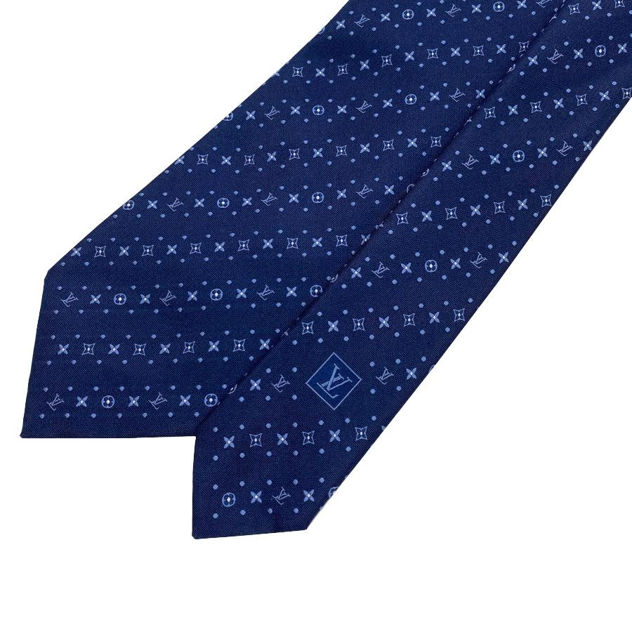 【新品】ルイヴィトン LOUIS VUITTON ネクタイ・ストーミー モノグラム 8CM ネイビー シルク 100％ ロゴ モノグラム ジャカード ギフト プレゼント M97812 | LOUIS VUITTON | 06