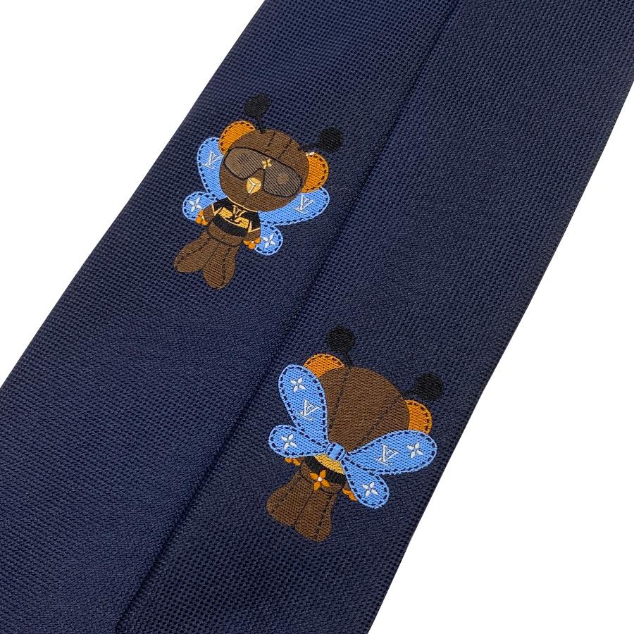 国内完売商品【新品】ルイヴィトン LOUIS VUITTON ネクタイ・LV ルイ ベア ビー 7CM ネイビー 紺 ロゴ モノグラム 男性 メンズ ギフト プレゼント M98229 | LOUIS VUITTON | 09