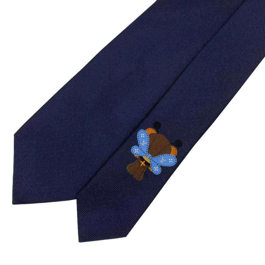 国内完売商品【新品】ルイヴィトン LOUIS VUITTON ネクタイ・LV ルイ ベア ビー 7CM ネイビー 紺 ロゴ モノグラム 男性 メンズ ギフト プレゼント M98229 | LOUIS VUITTON | 06