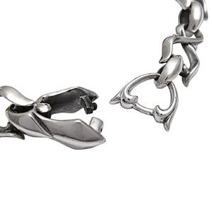 シルバーブレスレット メンズ シルバーアクセサリー スカル b0529 腕