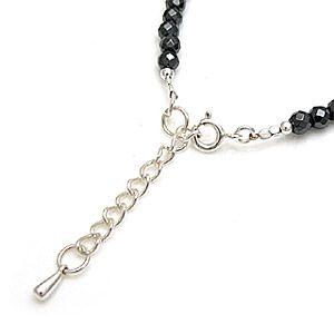 ブレスレット メンズ パワーストーン シルバーアクセサリー ヘマタイト クロス b0552 腕周り約15cm(＋4cmアジャスター付） |  | 03