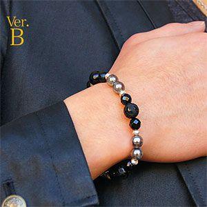 パワーストーンブレスレット メンズ 天然石 四神 青龍・朱雀・白虎・玄武 シルバー925 b0559 腕周り約17cm |  | 05