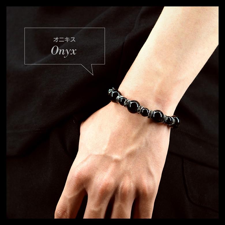 パワーストーン ブレスレットブレス 天然石ブレスレット メンズ オニキス b0580 |  | 10