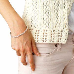 ハワイアンジュエリー シルバーアクセサリー レディース バングル・ブレスレット プラチナコーティング b0581 腕周り約16.5cm |  | 05