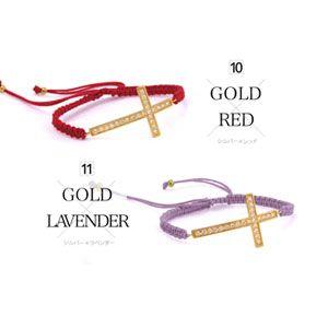 ブレスレット クロスブレスレット ユニセックス クロス 編み込み 腕回り:15〜23cm b0587 |  | 04