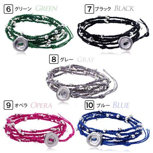 ラップブレスレット 5連 4連 夏ブレス ビーズ メンズ レディース アンクレット b0601 |  | 02