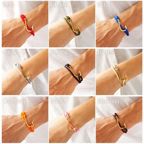 A-DATA ブレスレット メンズ レディース コードブレス ロープ