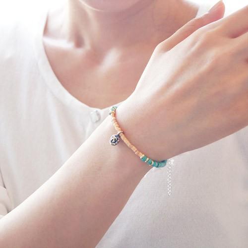 ブレスレット メンズ レディース ターコイズ(人工石) ネイティブ イーグル シェル b0643 |  | 04