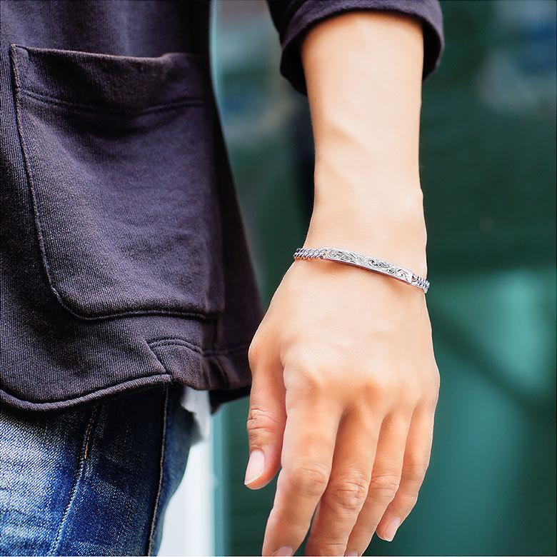 スクロール 波 ブレスレット b0699 シルバーアクセサリー ブレスレット スクロール ばら売り |  | 06