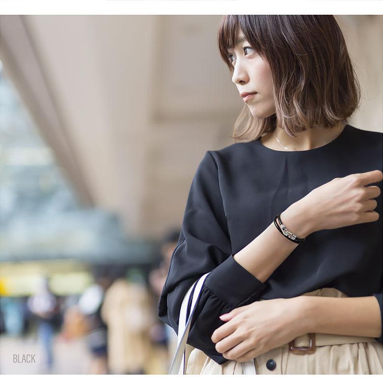 スクロール 波 レザーブレスレット b0700 シルバーアクセサリー ブレスレット スクロール・波 ばら売り |  | 08