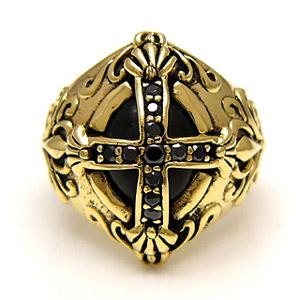 ★LHN Jewelry USA★ オニキス 指輪 真鍮 ブラス アールデコ ☆LHN Jewelry USA☆ オニキス 指輪 真鍮 ブラス アールデコ