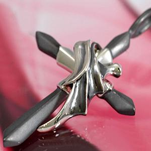 シルバーアクセサリー ペンダント アンジェライブ 天使 翼・羽 クロス