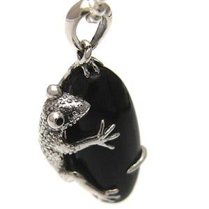 シルバーアクセサリー シルバー925 オニキス ペンダント ネックレス